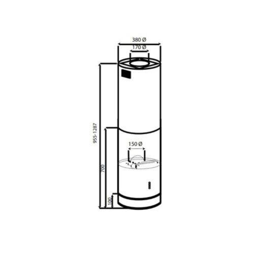 Kích thước Máy hút mùi Canzy CZ 7038GBB