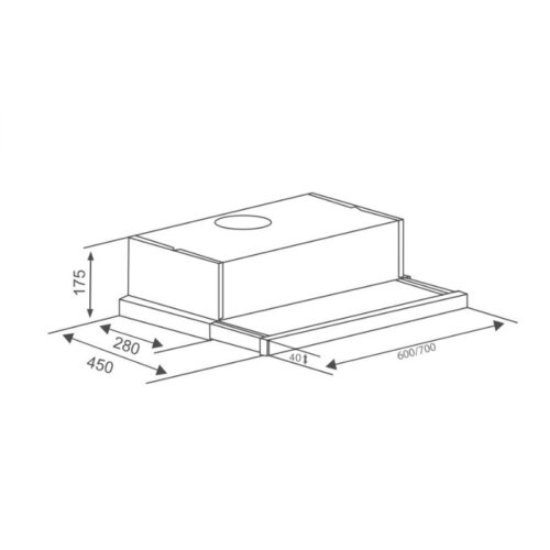 Thiết kế của Máy hút mùi Canzy CZ 700GH