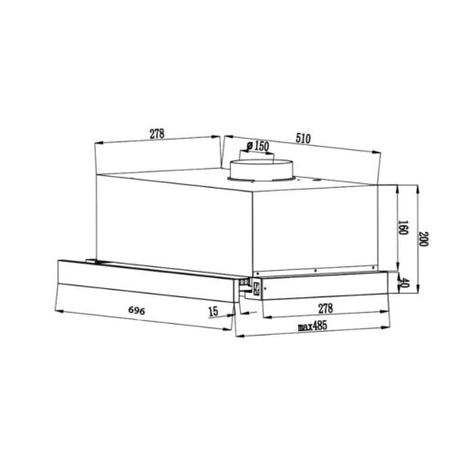 Thiết kế của Máy hút mùi Canzy CZ 70BRH