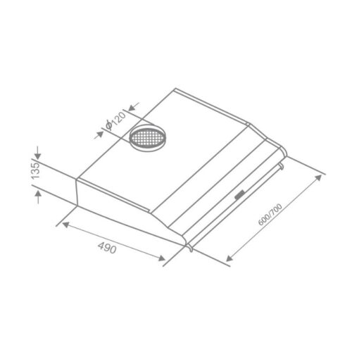 Kích thước máy hút mùi Canzy CZ C507I