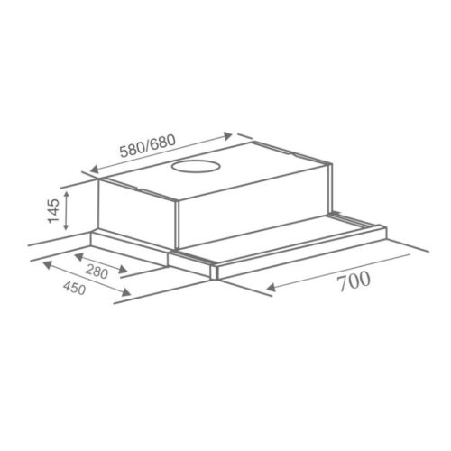 Thiết kế của Máy hút mùi Canzy CZ C517B