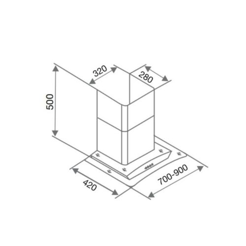 Thiết kế của Máy hút mùi Canzy CZ C520 90