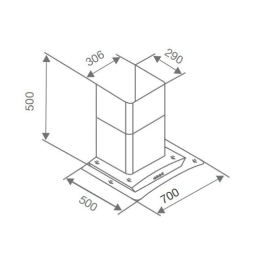 Thiết kế của Máy hút mùi Canzy CZ C530