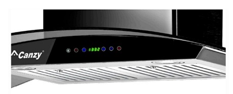 bảng điều khiển cảm ứng của máy hút mùi Canzy CZ M6990