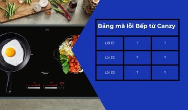 Bảng mã lỗi Bếp từ Canzy