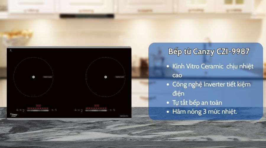 Bếp từ Canzy loại nào tốt ? Top 5 bếp từ Canzy tốt nên mua 3 Bếp từ Canzy CZI-9987