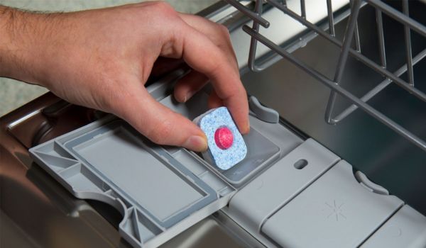 Hướng dẫn cách sử dụng máy rửa bát Canzy 7 Cho viên rửa vào máy rửa bát canzy