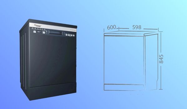 Kích thước máy rửa bát Canzy độc lập