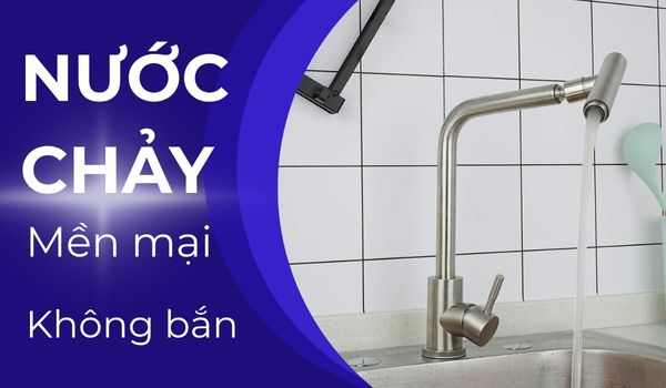 Vòi rửa bát Canzy có tốt không? 3 Lưu lượng nước chảy như nào