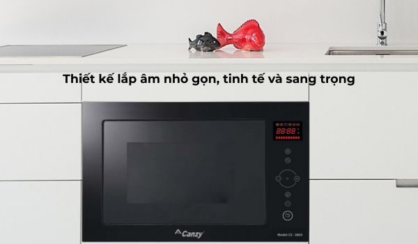 Thiết kế lắp âm nhỏ gọn, tinh tế và sang trọng