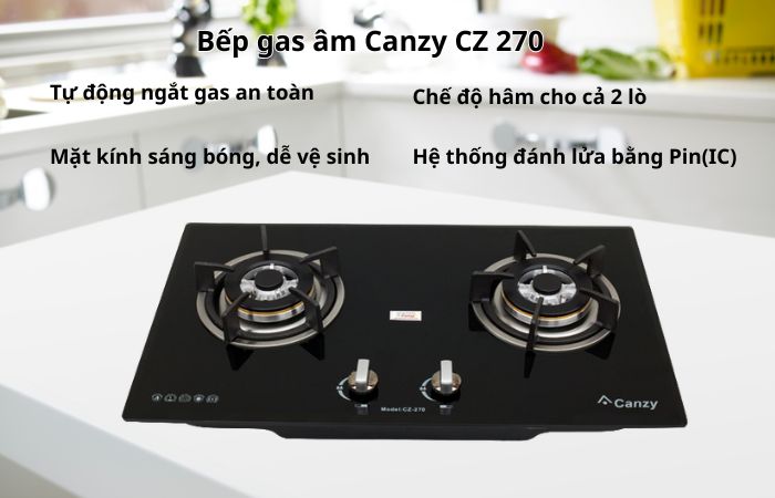 Bếp gas âm Canzy CZ 270