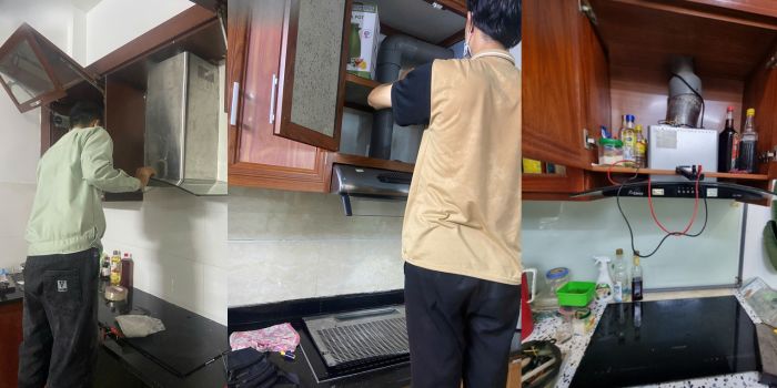 sửa máy hút mùi canzy